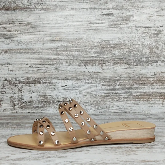 🟦NIB Dolce Vita Pinta Cafe Studded Strappy Slide Sandal - Picture 3 of 16